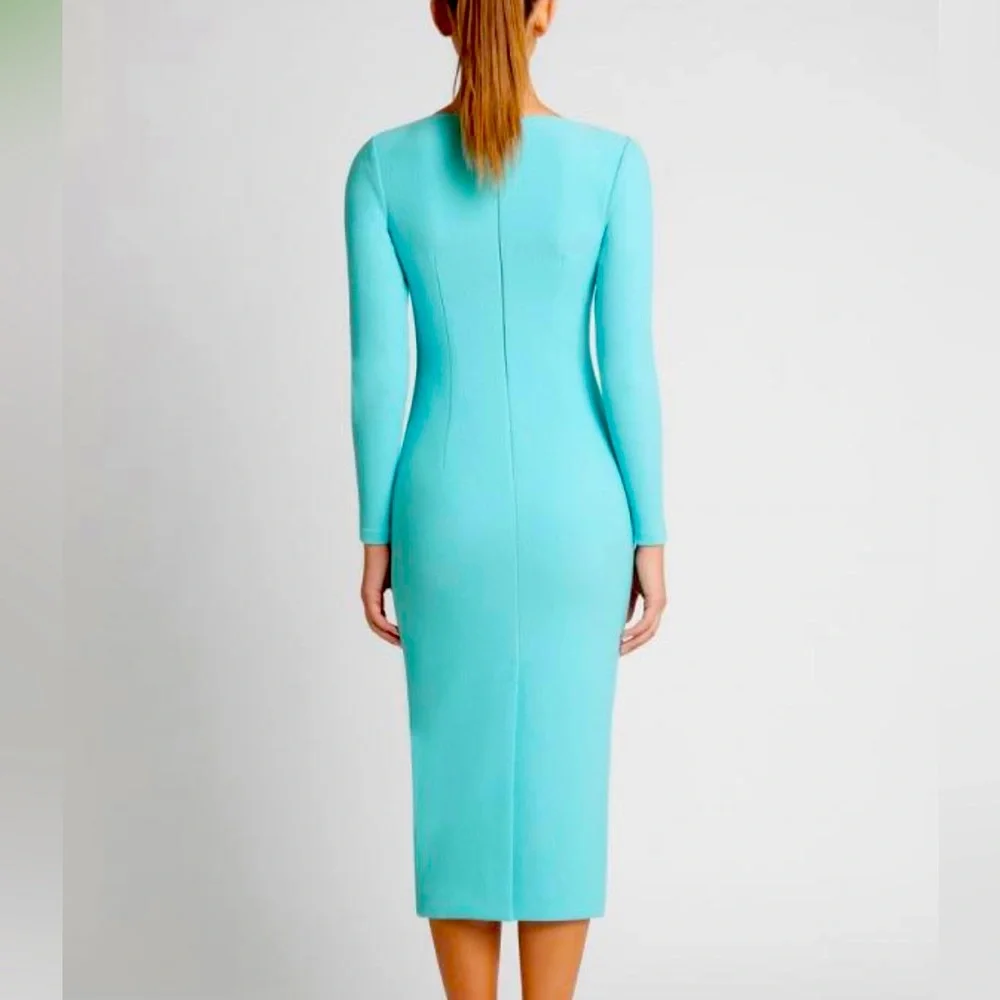 MISHA DRESS Blue | SHEIKE Cocktail Dress Size 6 - Picture 6 of 7